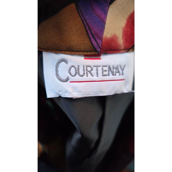 Vintage 80s Courtenay Abstract Art Oversized Jacket Psychedelic Blazer - Picture 6 of 7